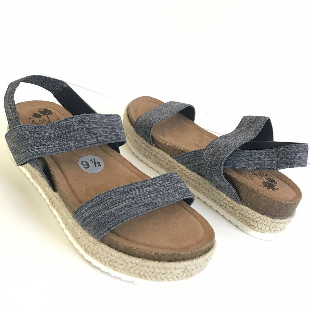 Jellypop Espadrille platform sandals shoes 9.5M